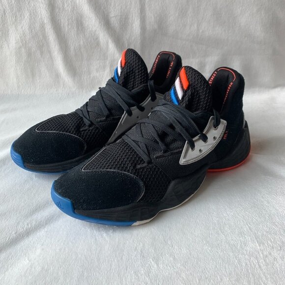 adidas Harden Vol. 4‎ Mens 7.5 Black Red Blue Basketball Shoes Sneakers Low Top main image 7